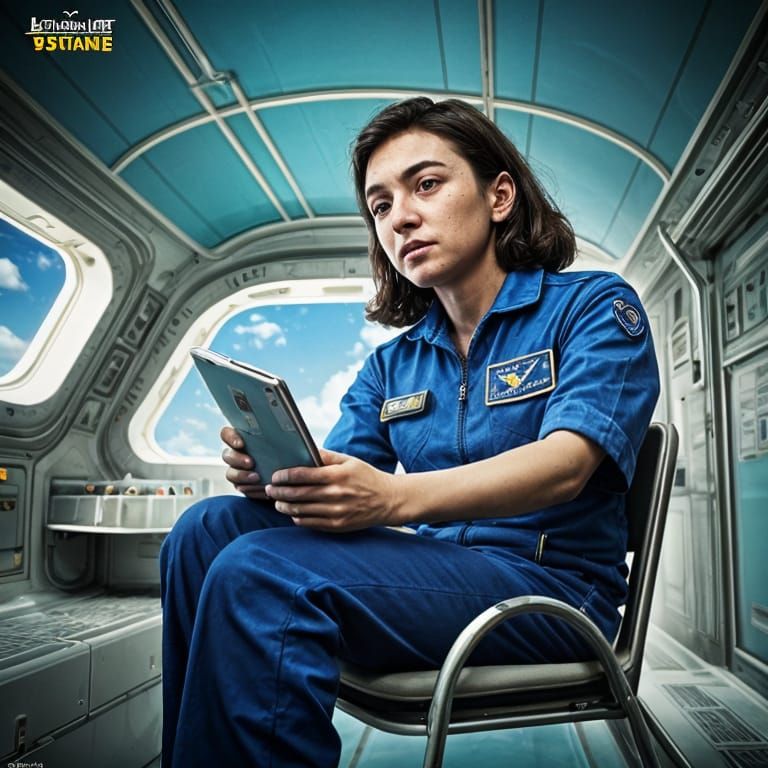 Astronaut Suicide Scene in Socialist Realism Style