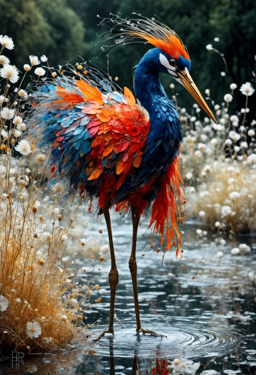 A colourful bird
