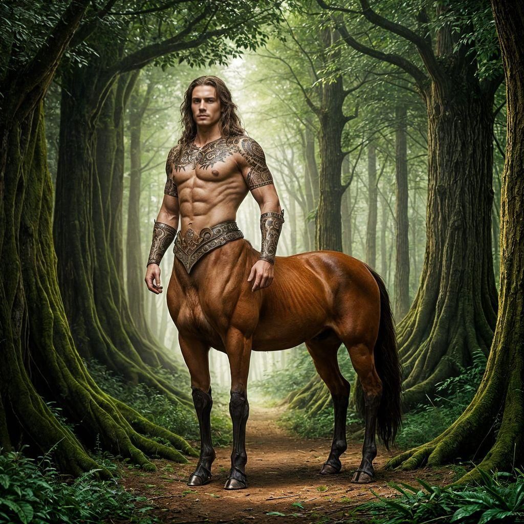 This handsome centaur will guide you through the forest