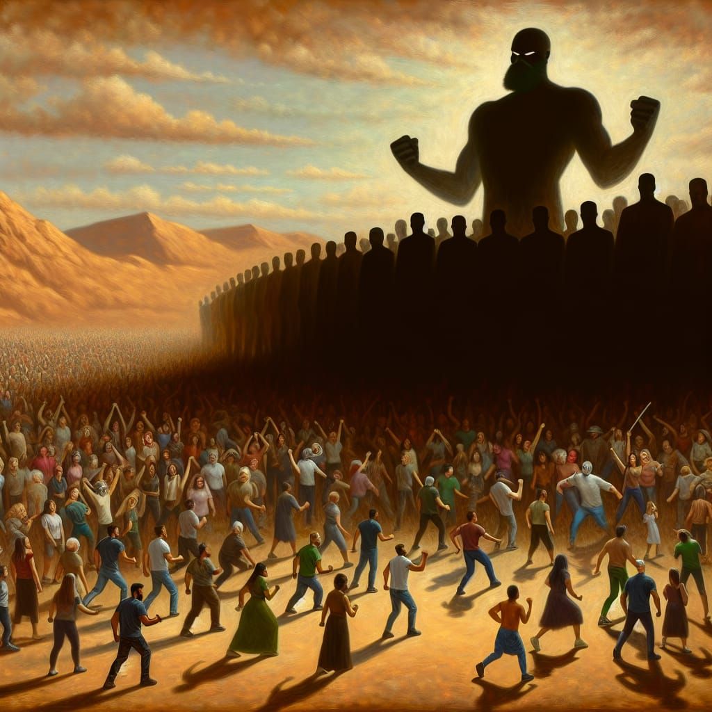 Metaphorical Rebellion Against Oppression: A Dramatic Scene