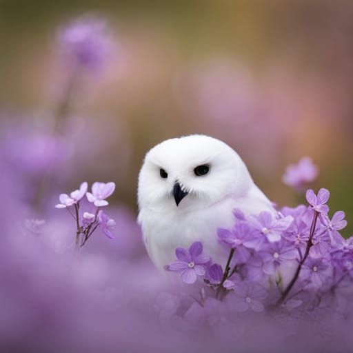 Lilac Owl Wand in Natural Light Photography