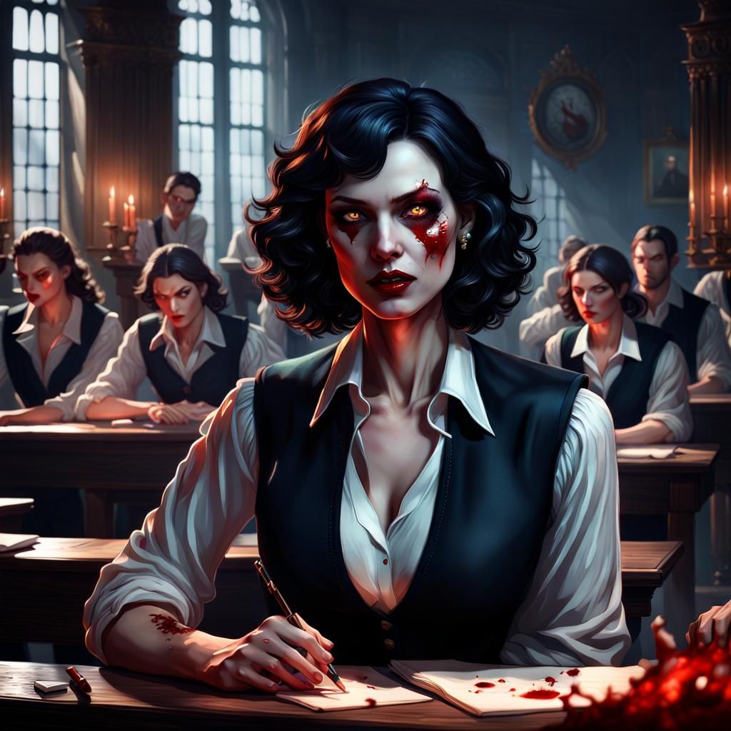 vampire teacher...