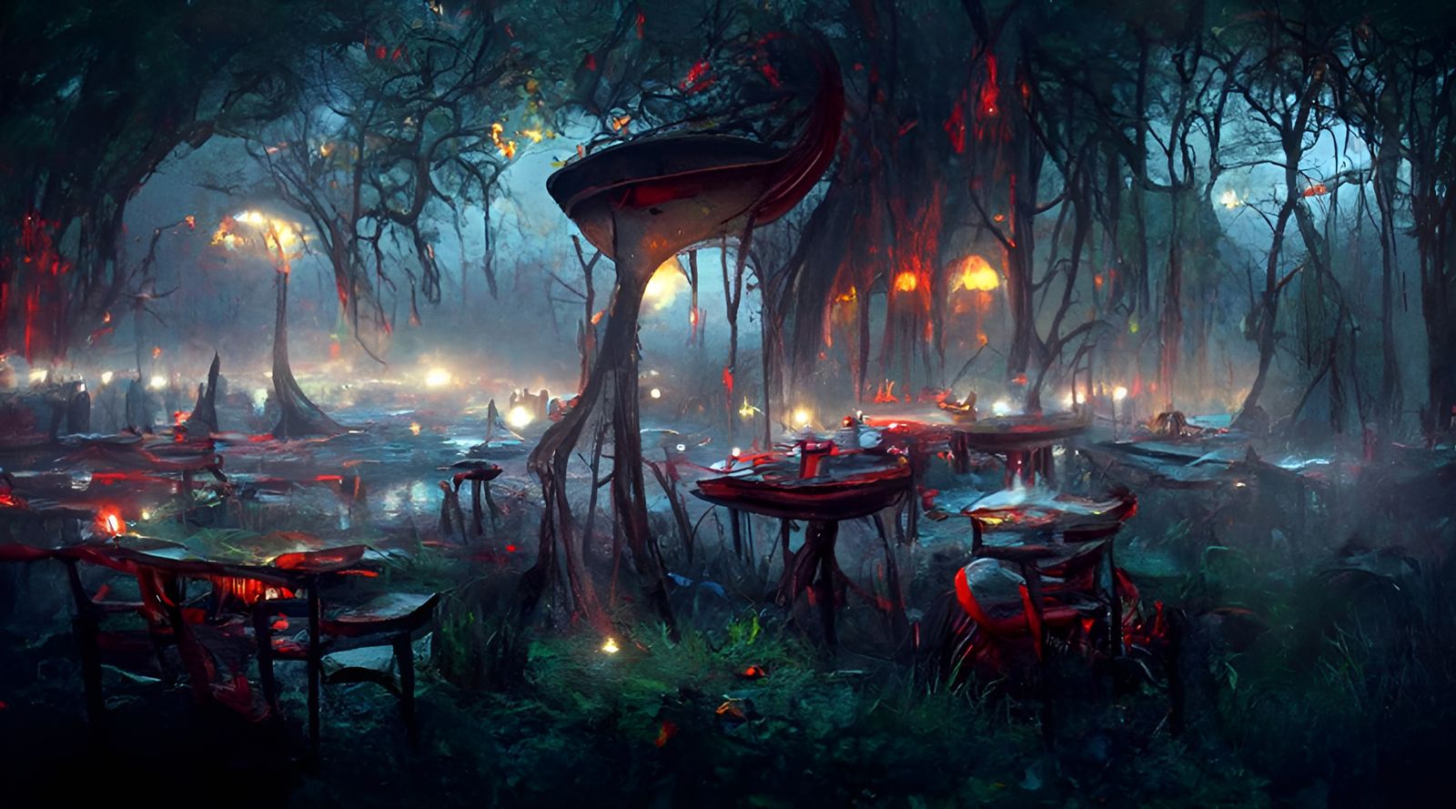 Cosmere Swamp Cafe: A Greg Rutkowski Inspired Fantasy