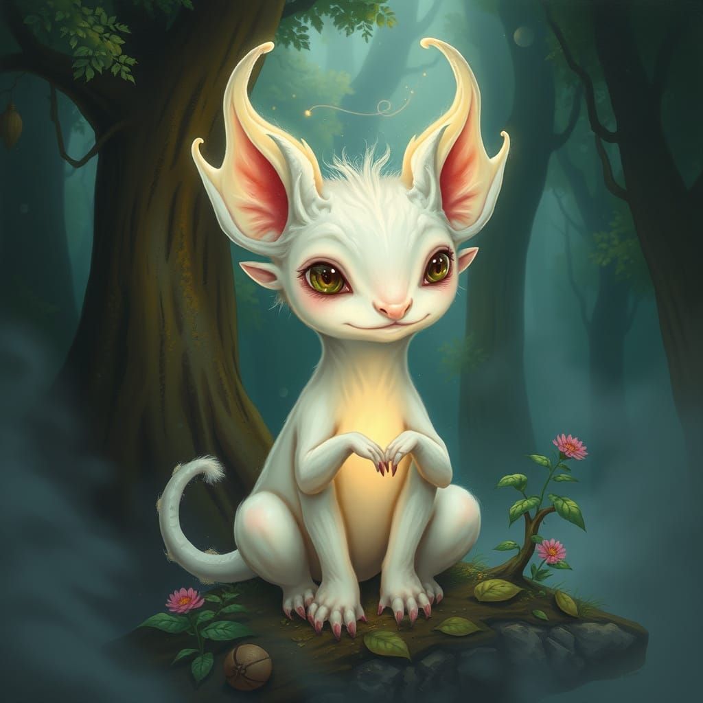 Mystical Mormookie in Lush Forest