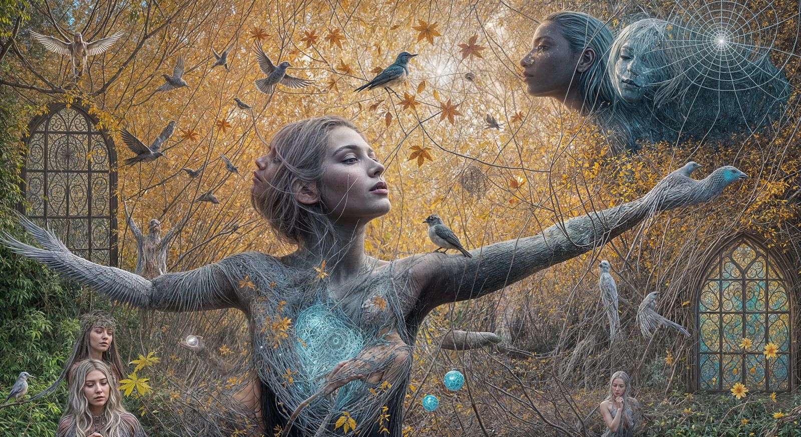 Mystical Shaman and Frozen Oasis in Music Labyrinth