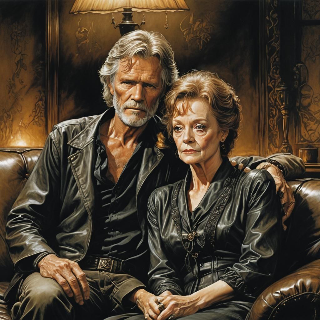 Realistic Portrait Illustration in Oil on Canvas