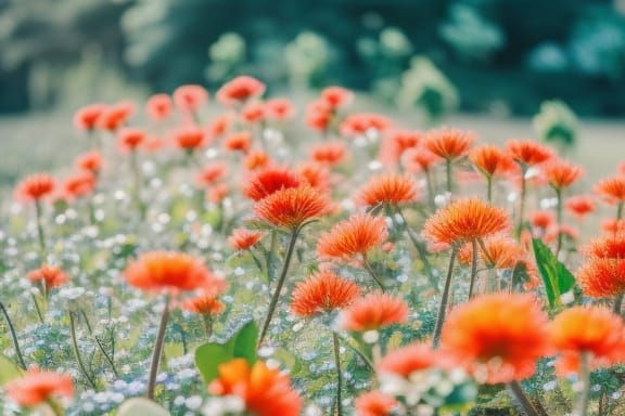 Watercolor Floral Portrait in Pastel Colors