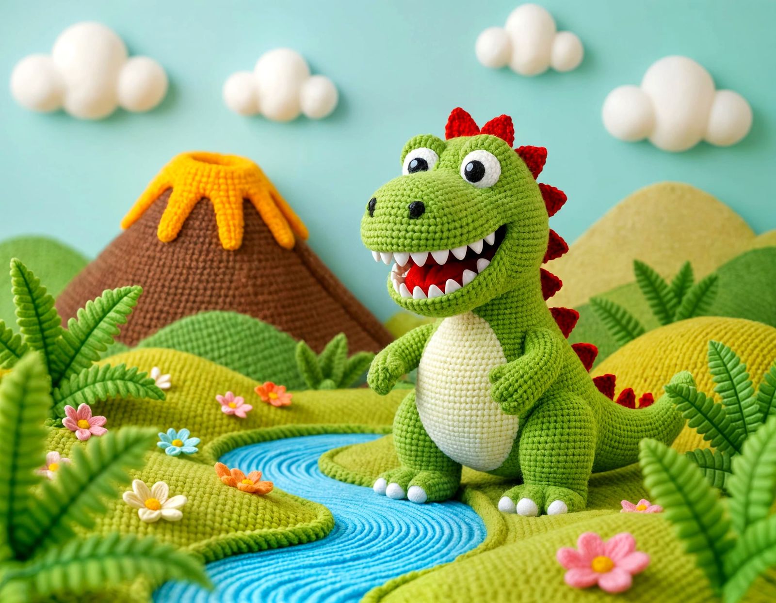 “Rexy and the Yarn Volcano Adventure”