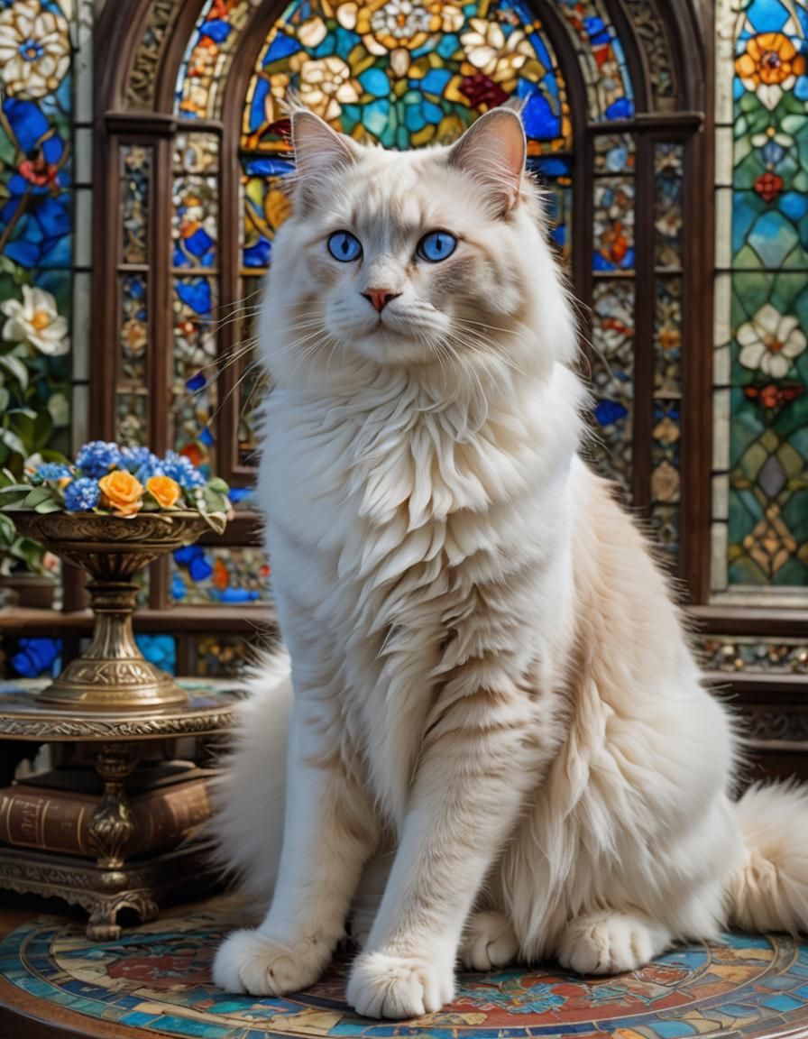 Lovely cream lynxpoint Ragdoll.