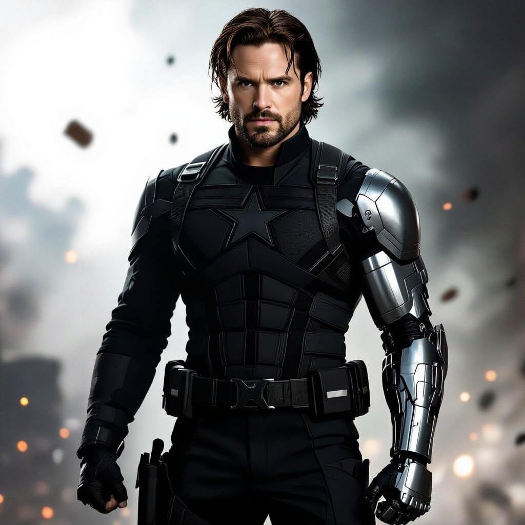 Bucky Barnes as an Avenger in Cinematic Style