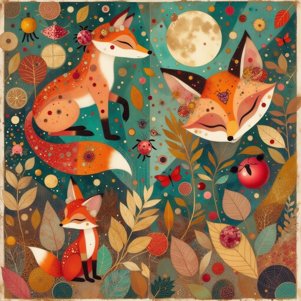 Vibrant Earthly Love Scene in Teal Hues