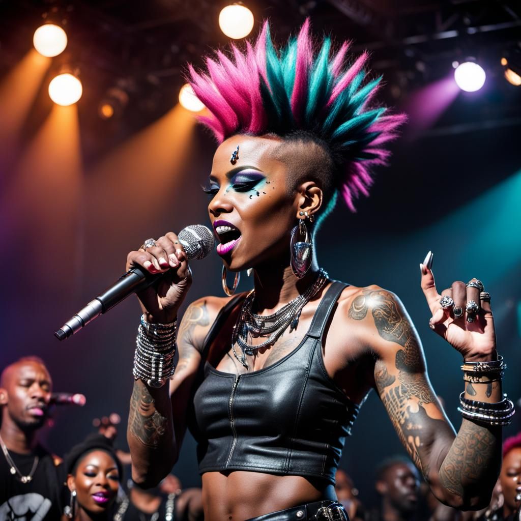 Dynamic Punk Rock Concert Scene in 64K