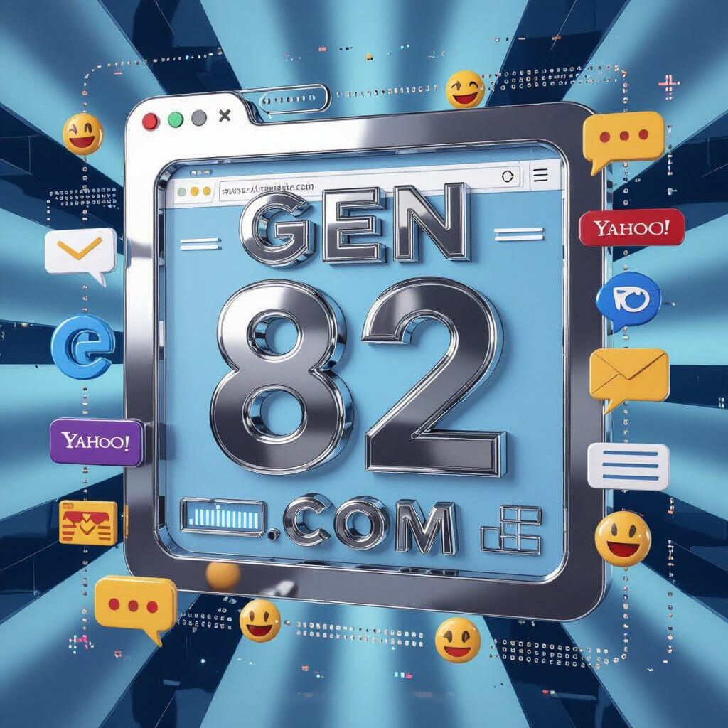Y2K Facebook Avatar Frame: Gen 82 .com