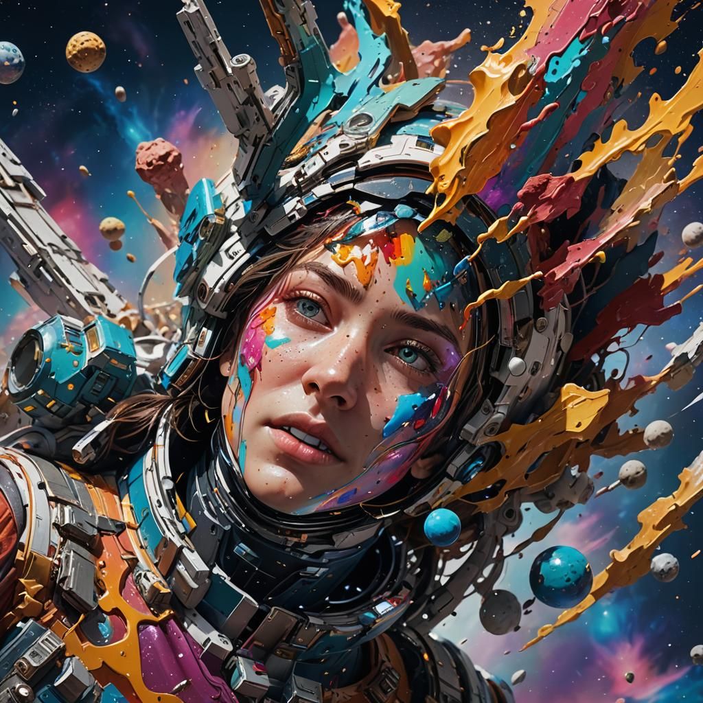 Hyperrealistic Random Object in Deep Space