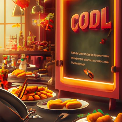 Fantastical Detailed Painting: Croquetas are Better Than Lov...