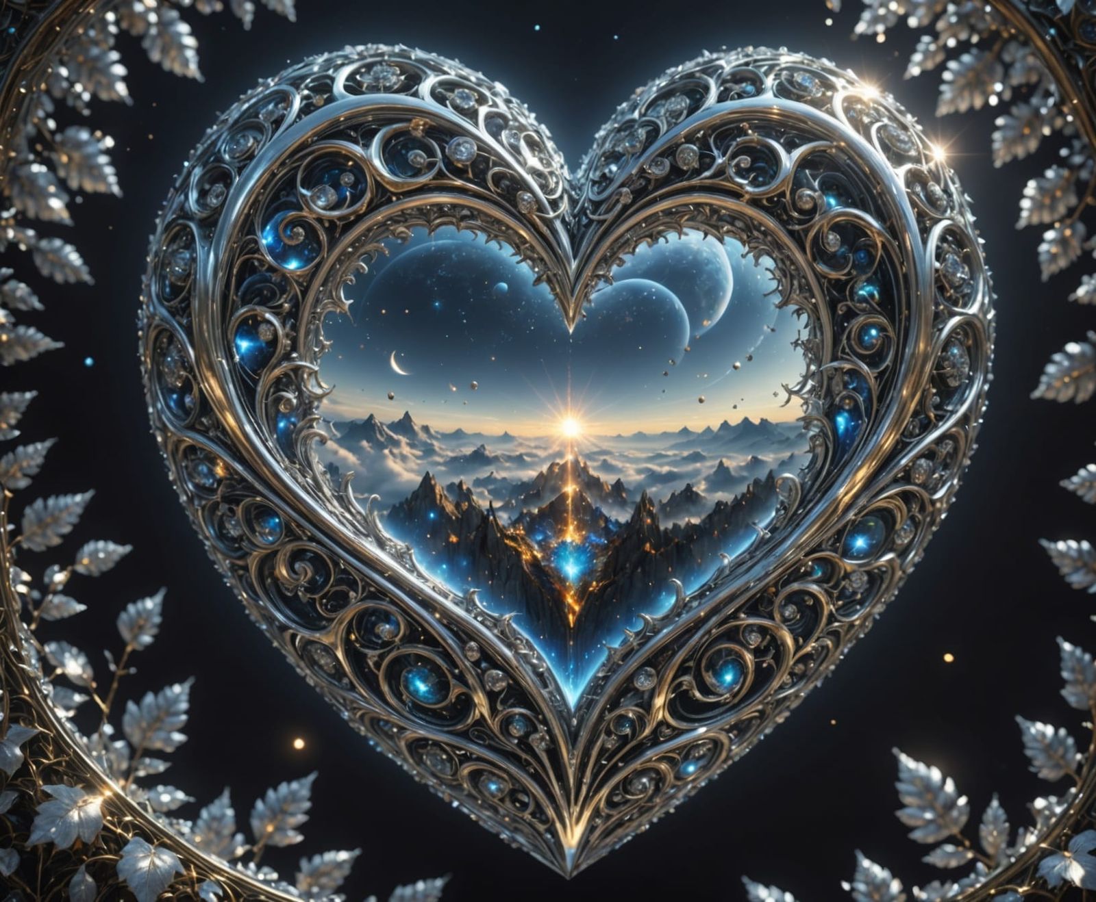 Ethereal Heaven Scene in Detailed Photorealism