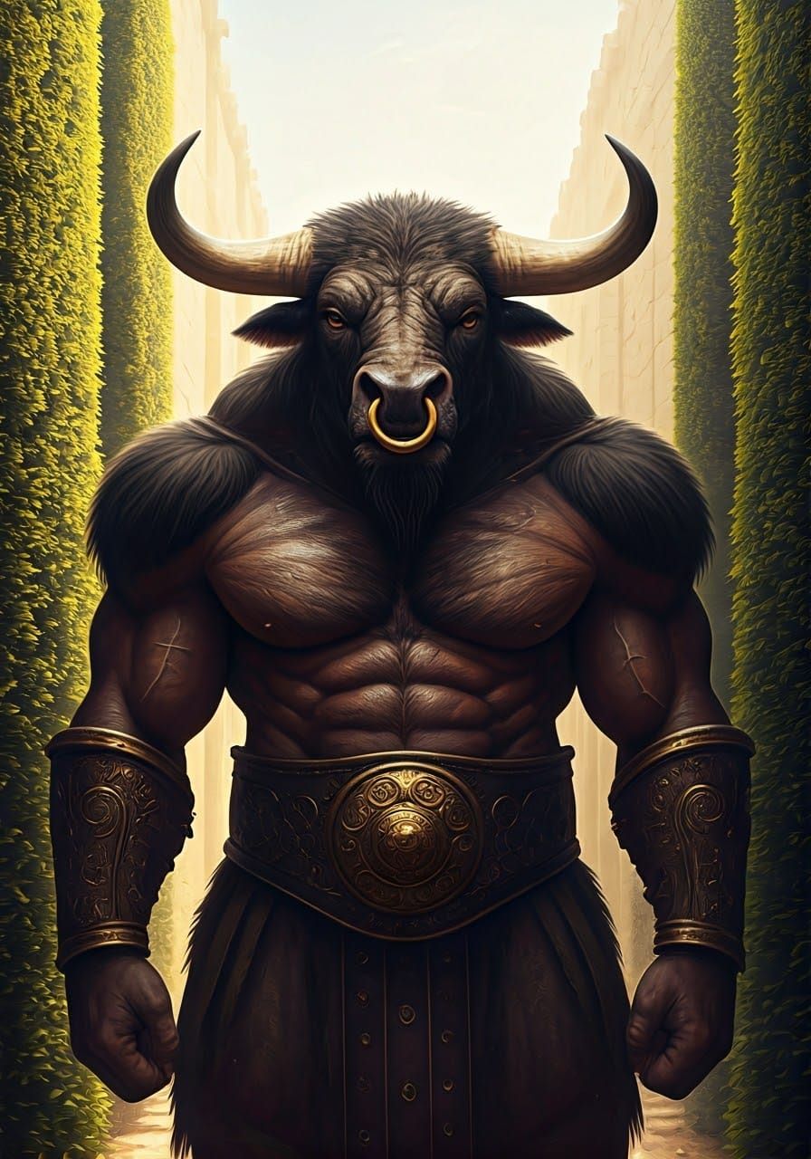 A majestic minotaur