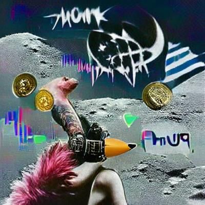 To the moon Crypto punk