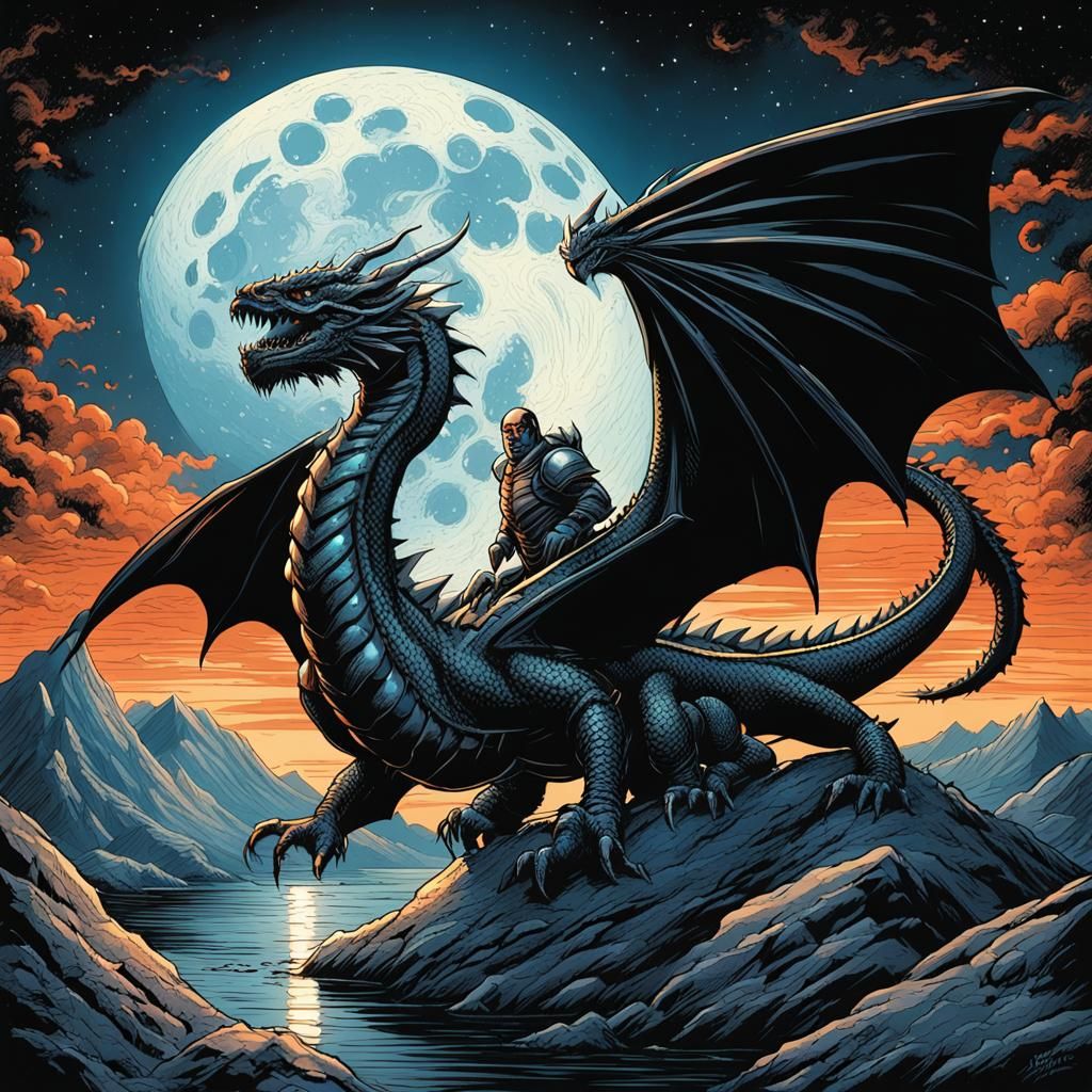 Dragons at the Moon: Comic Book Art