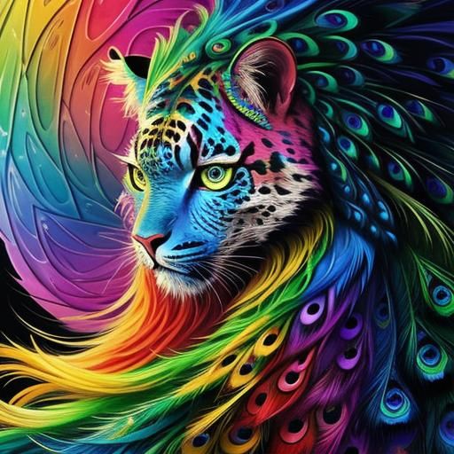 Abstract Portrait of Woman with Dragon Scales