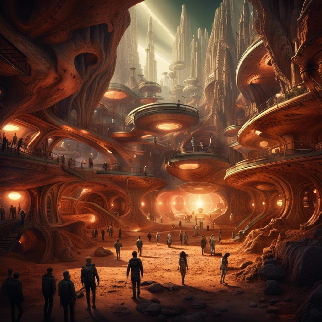Martian Underground City: Advanced Architecture in Unreal En...