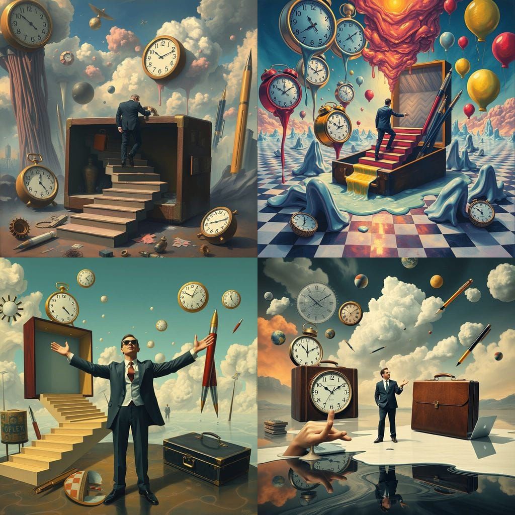 Surreal Dreamscape of Connection and Opportunity