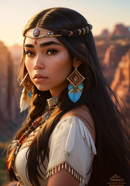 Disney's Pocahontas Digital Painting