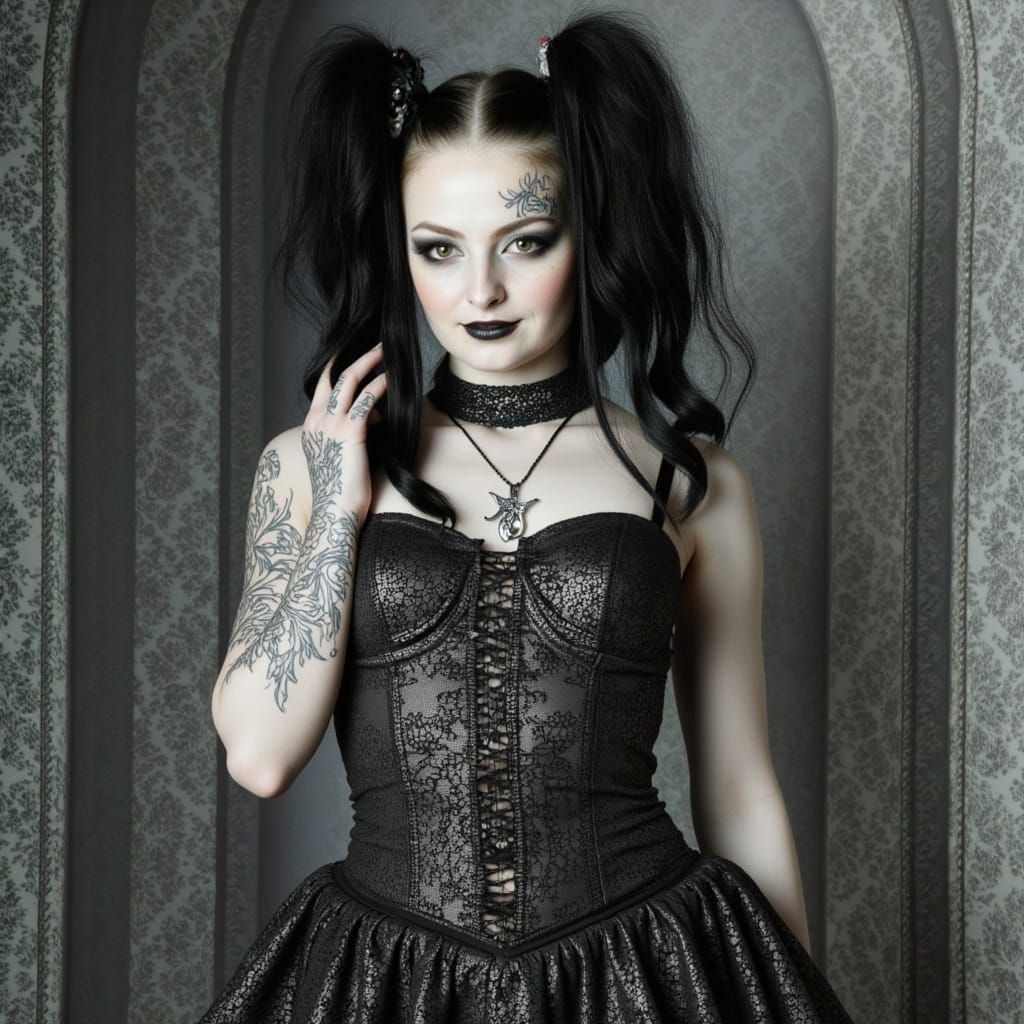 Surreal Doll in Victorian Gown
