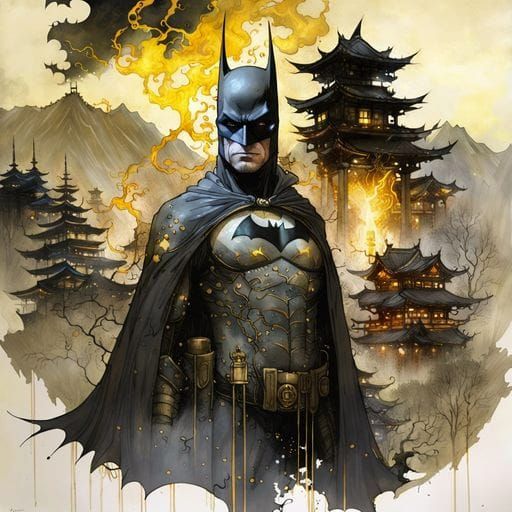 Stylized Batman AI Interpretation