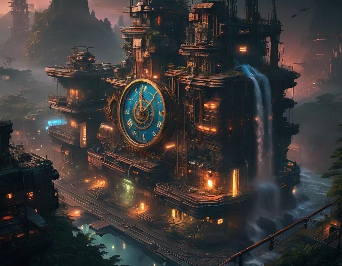 Lost City of Vacuum Tubes: 3D Anime Art