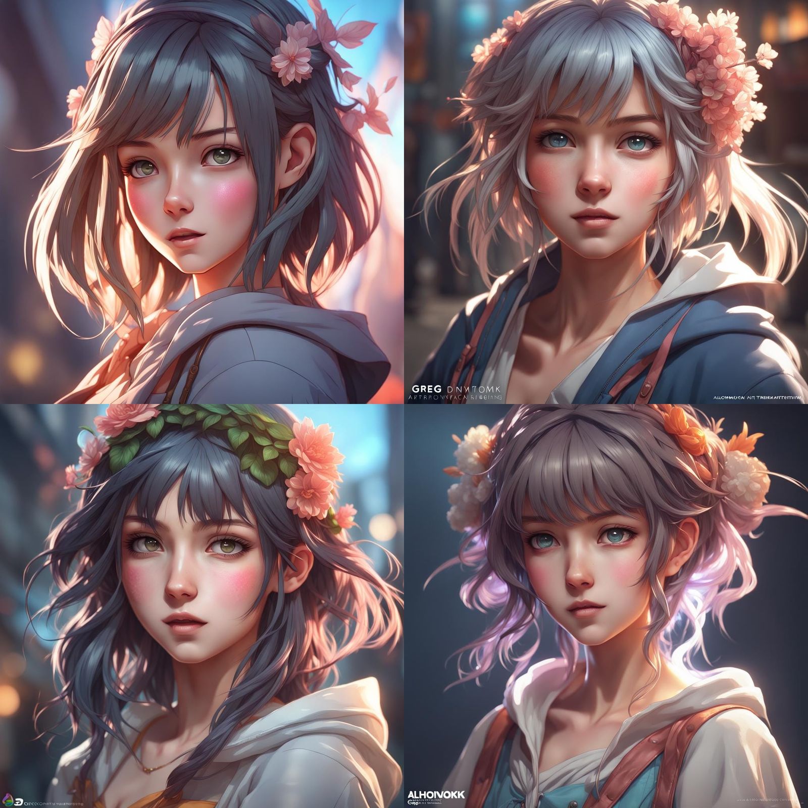 Detailed Anime Girl Portrait in 8K Resolution