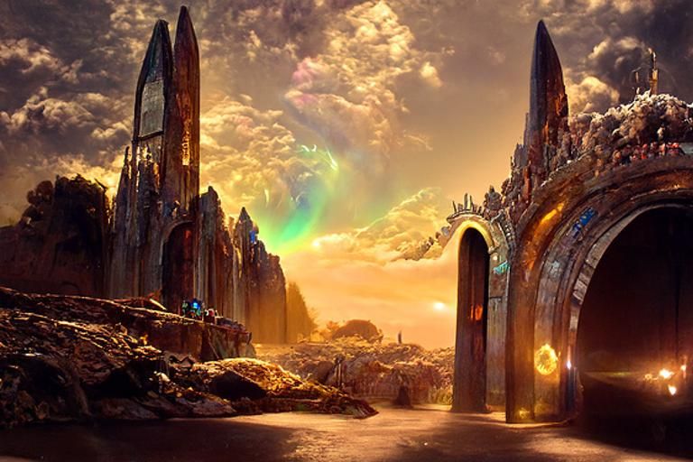Golden City Gate to a Cosmic Universe