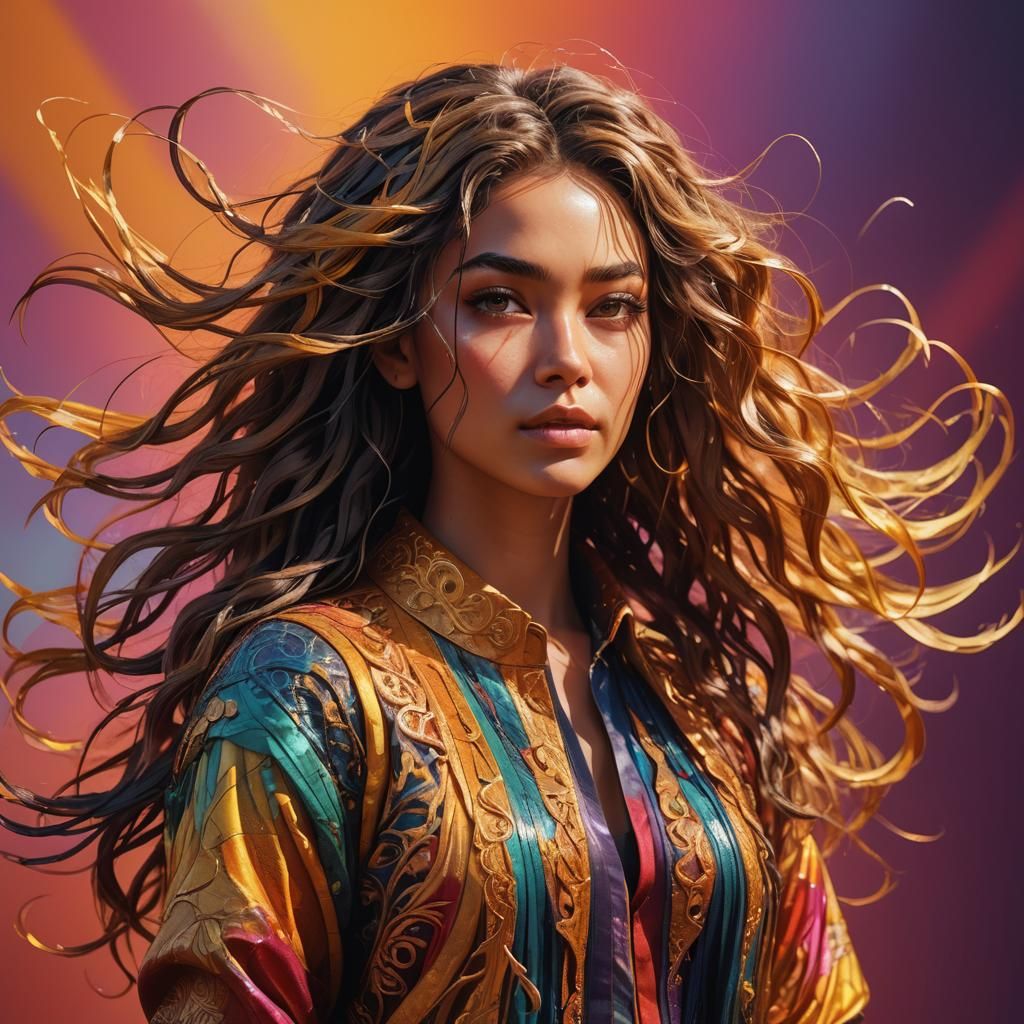 Radiant Girl in Photorealistic Concept Art