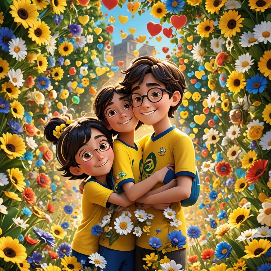 Innocent Moment in Vibrant Brazil