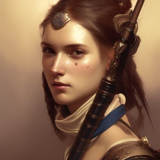 Medieval samurai girl