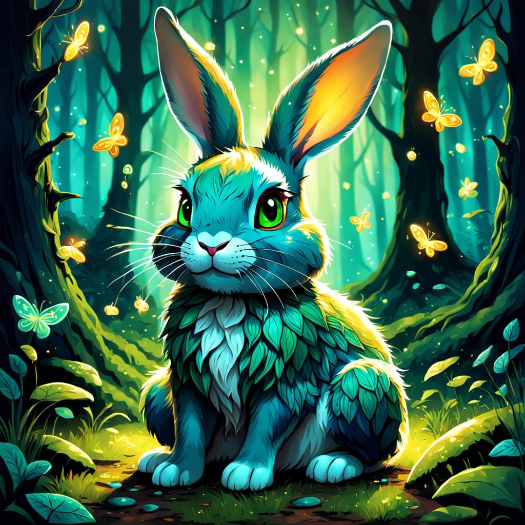 Whimsical Irish Mythological Creature in Celtic Forest