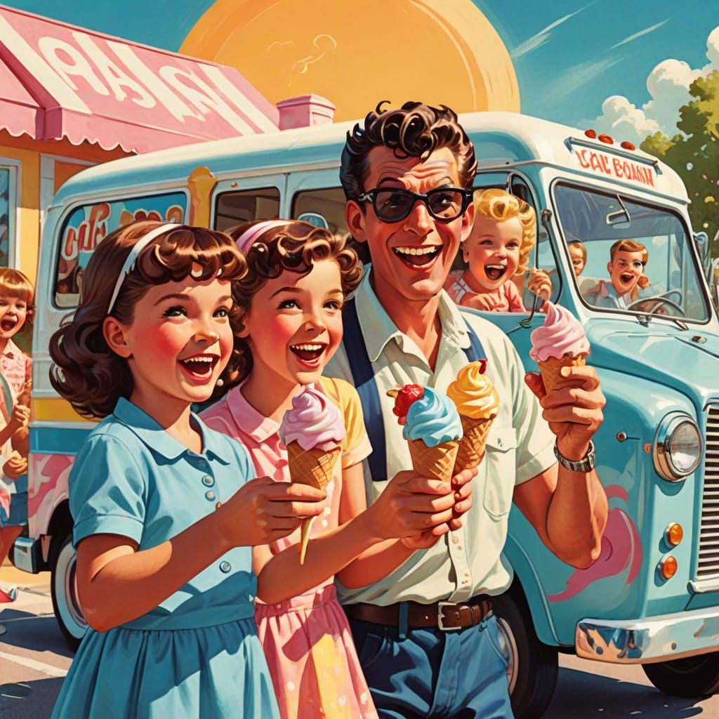 Retro Comic: Satan's Ice Cream Truck