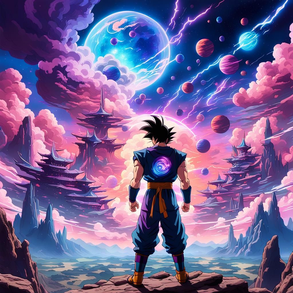 Gohan in Fantastical Dragon Ball Concept Art