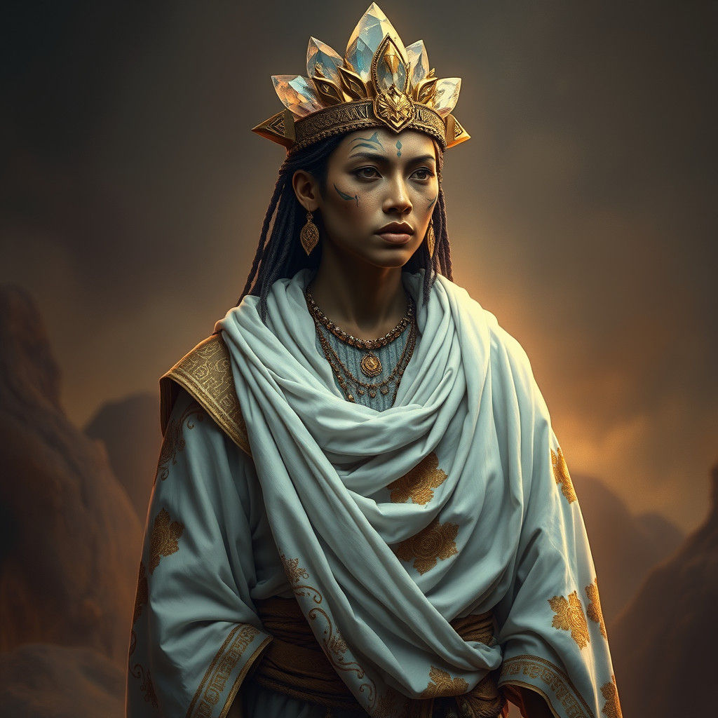 Lemurian Shaman in Ornate Robes