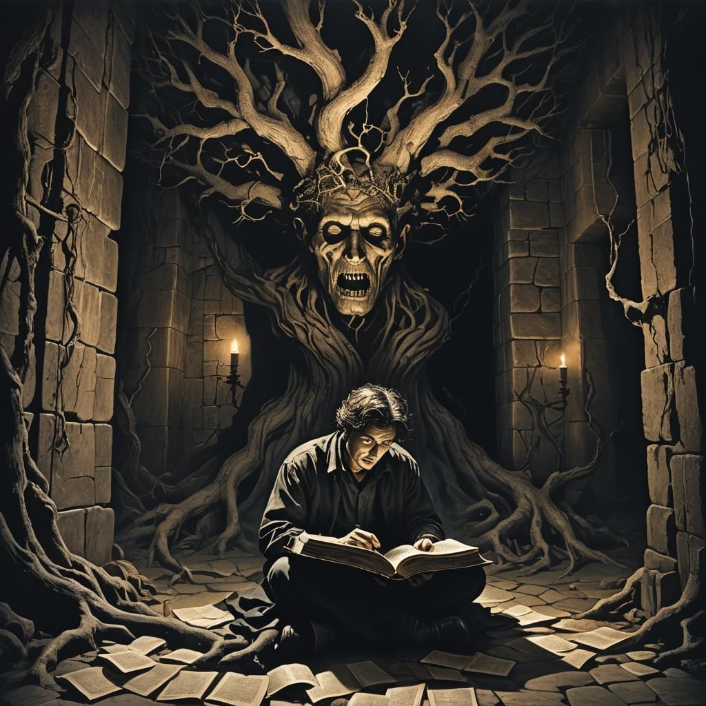 Madness Unleashed: A Dark Surrealist Vision