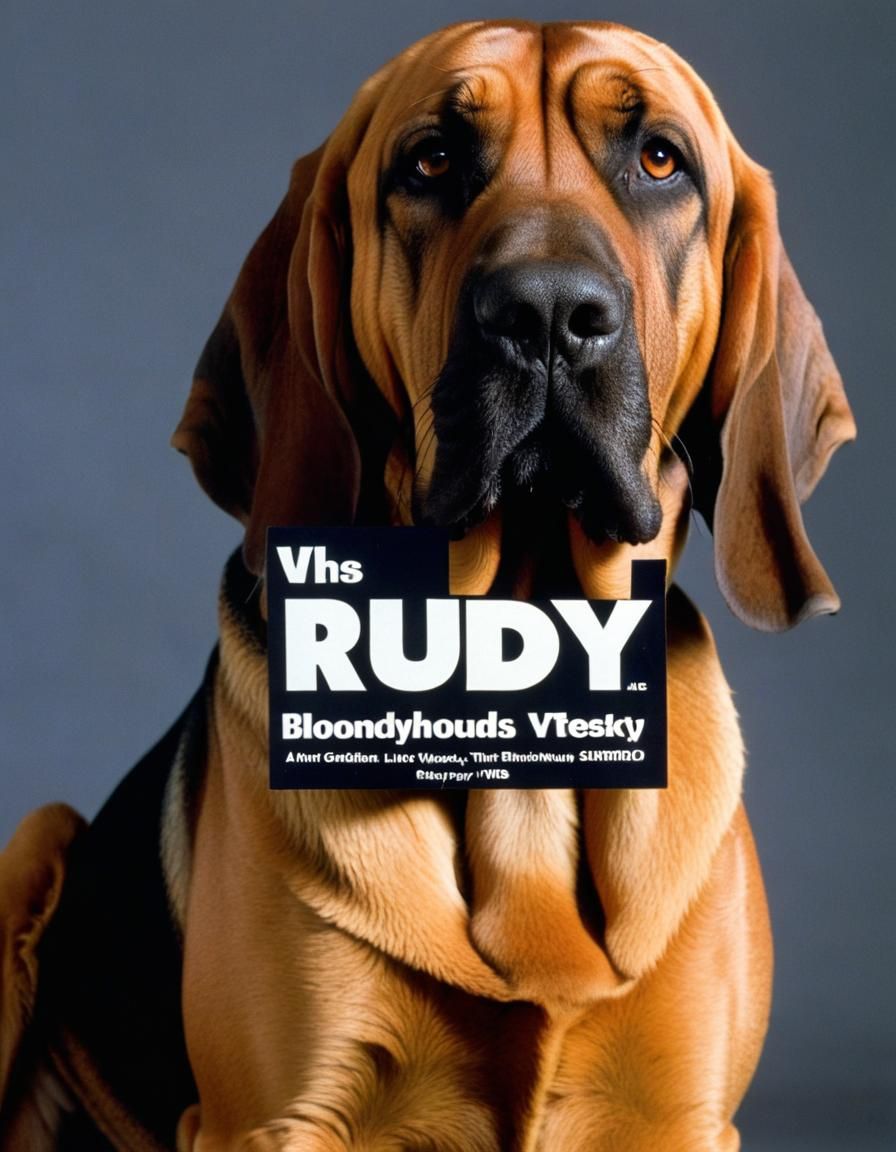 VHS Cover Still Life with Bloodhound