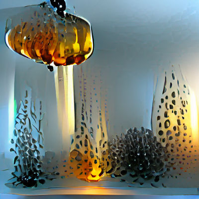 Glass Dripping with Volumetric Lighting