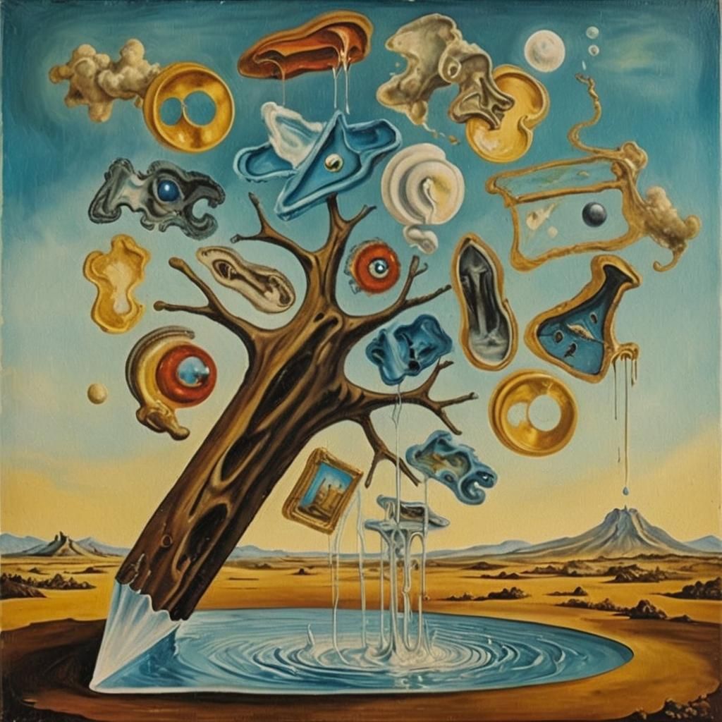 Surreal Melting Clock Inspired by Salvador Dali