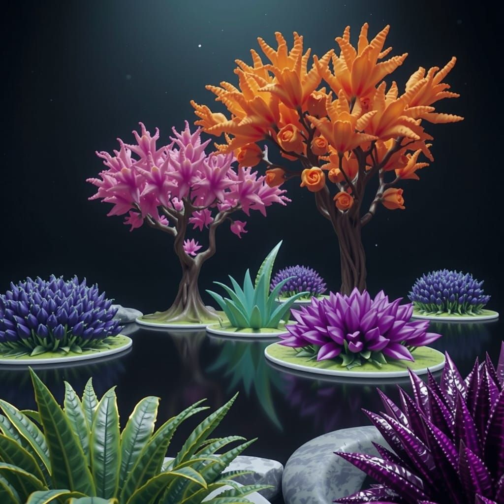 Surreal Ecosystem in Hyperrealistic 3D CGI