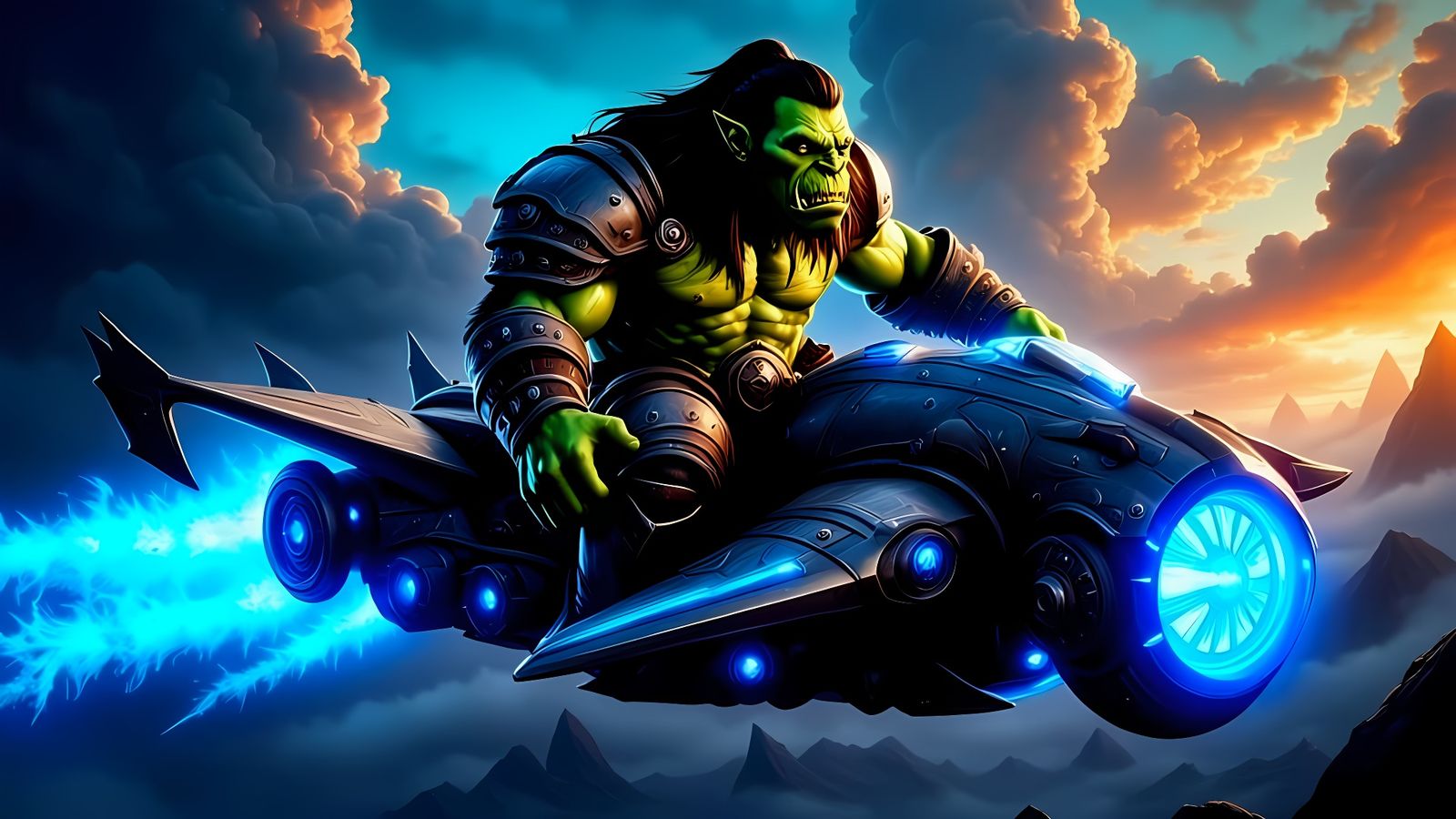 Orcs in Futuristic Space Odyssey