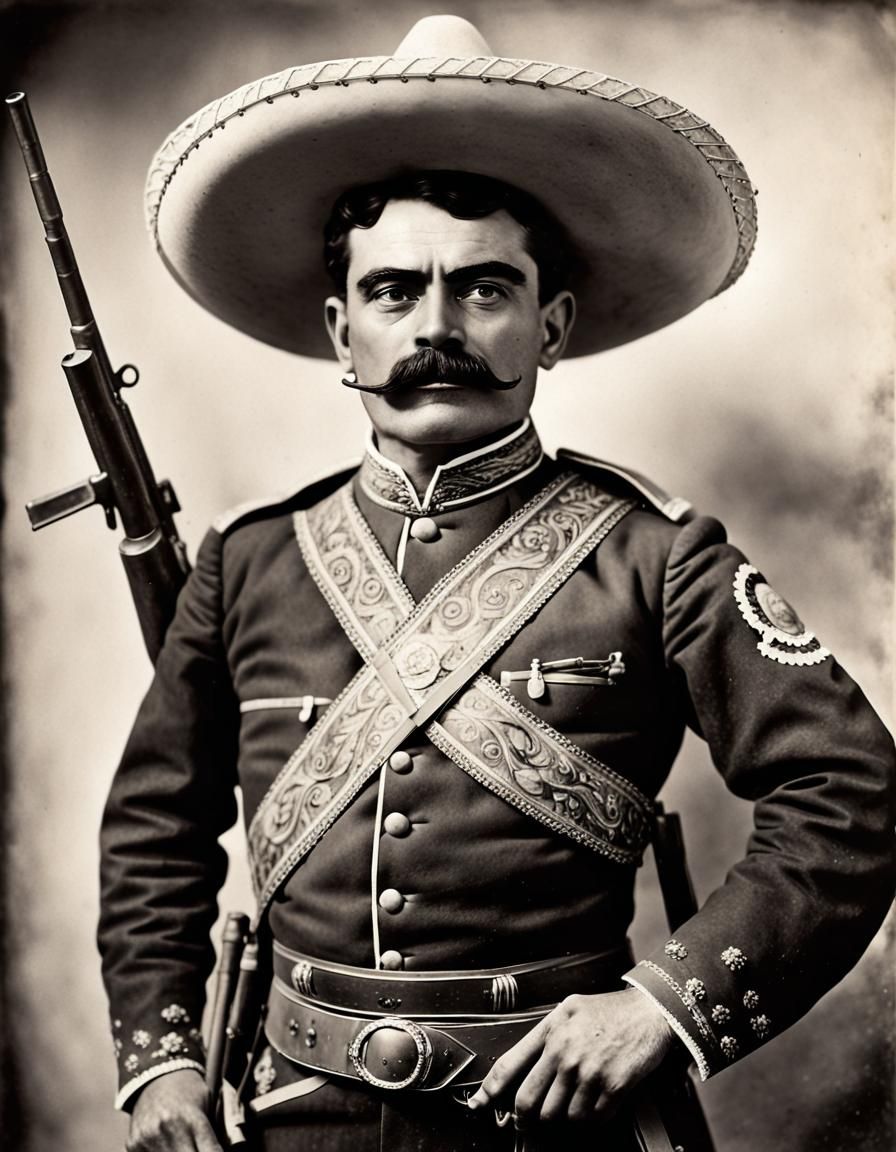 Emiliano Zapata: Historical Portrait from Mexican Revolution
