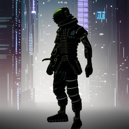 Cyberpunk ninja