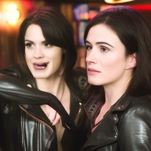 Maggie and Izzy in a Gay Bar
