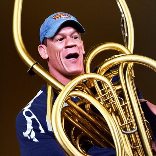 John Cena Playing the Tuba