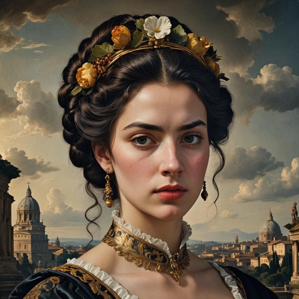 Baroque Portrait of Principessa Olimpia Aldobrandini